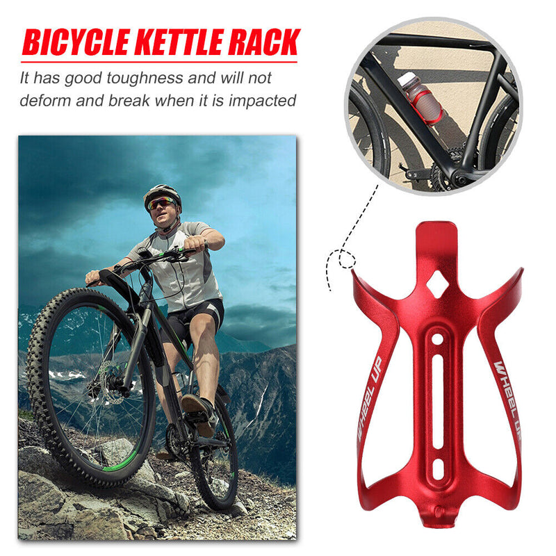Metal MTB Bike Water Bottle Cage Cycling Drink Cup Holder Bracket (Red) Newly