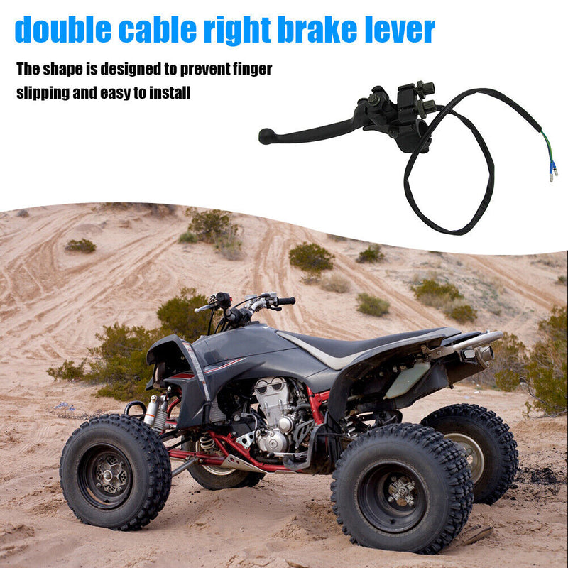 7/8 Dual Pull Right Brake Lever with Parking Brake for 50cc 110cc ATV Quad