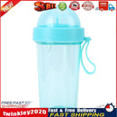 420ml Dual Straw Cup Outdoor Drinking Beverage Water Bottle (Mint Blue) Newly