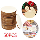 Card Making Round Wood Pieces Wood DIY Crafts Home Ornaments Wooden Slice