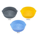 Silicone Air Fryer Tray Safety Reusable for Oven Microwave Cake Mould (Yell