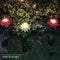 4pcs LED Solar Light Chrysanthemum Lawn Stake Lamps Garden Decor