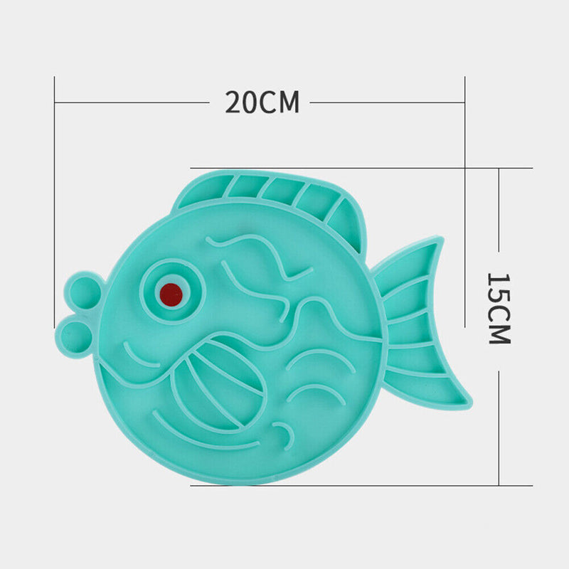 #A Silicone Dogs Cats Slow Food Bowls Pet Licking Mat Slowing Eating Training Pa