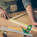 Square Angle Ruler Stainless Steel Woodwork Measuring Tools Protractor (A) Newly