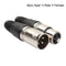 8pcs XLR Connector 3Pin Audio Microphone MIC XLR Male Plug Female Jack Adap