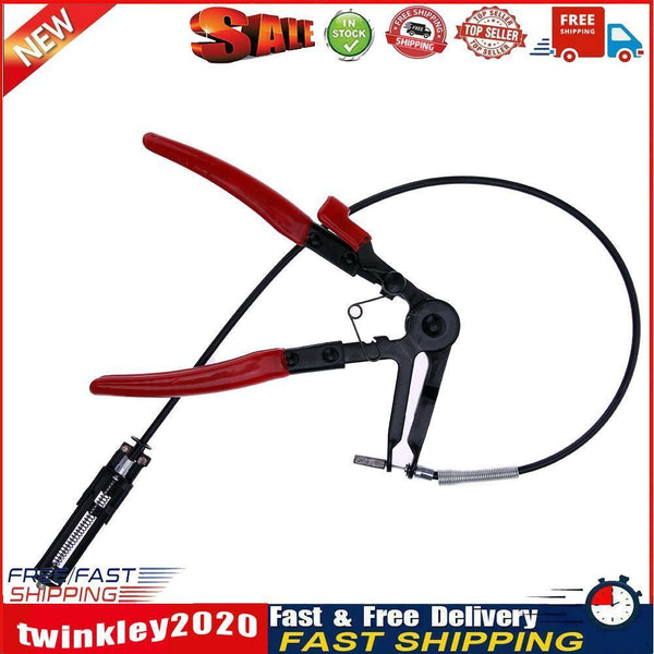 Auto Vehicle Tools Cable Type Flexible Wire Long Reach Hose Clamp Pliers Newly