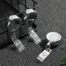 ID Name Card Anti-Lost Clip Retractable Key Ring Badge Holder Lanyards