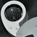 40 X Mini Foldable LED Loupe Jewelry Magnifier Jewelers Eyeglass Magnifying