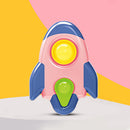 Rocket Dimple Sensory Toys Stress Relief for Kids Baby Finger Board Hand Sque