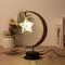 Table Desk Lamp Hemp Rope Star LED Night Light Decor (A Battery Powered) Newly