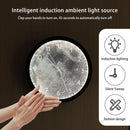 Intelligent LED Voice Controlled Lighting Wall Clock Creative Luxury Clock Mute,