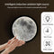Intelligent LED Voice Controlled Lighting Wall Clock Creative Luxury Clock Mute,