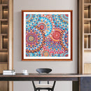 30x30cm 5D DIY Partial Special Shaped Drill Diamond Painting Datura Abstract Art
