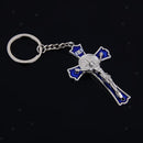 Split  Kruzifix   SchlÃ¼sselring Holy Cross Key Fob ReligiÃ¶ses Katholisches