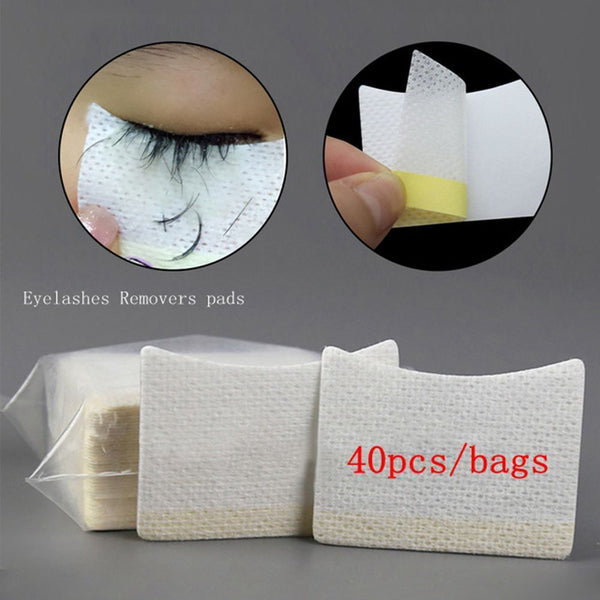 White False Eyelashes Cotton Pads  Eyelashes Extension Removing Under Eye Pads