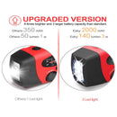 2000mAh Portable Hand Crank FM AM WB NOAA Radio Solar Radio Torch (Red) Newly