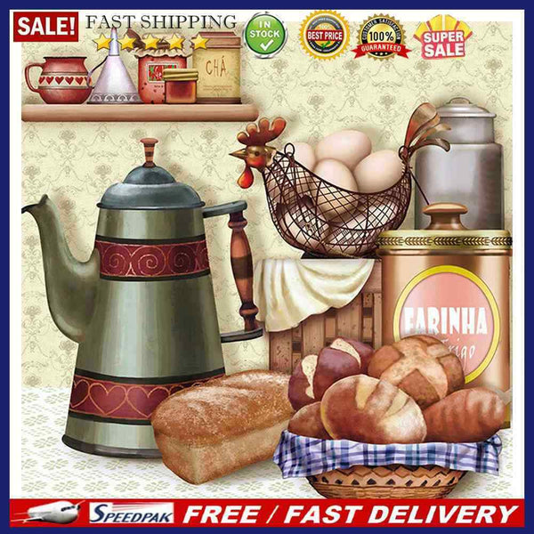 5D DIY Diamond Painting Kitchen Full Square Drill Mosaic Home Decoration Gi