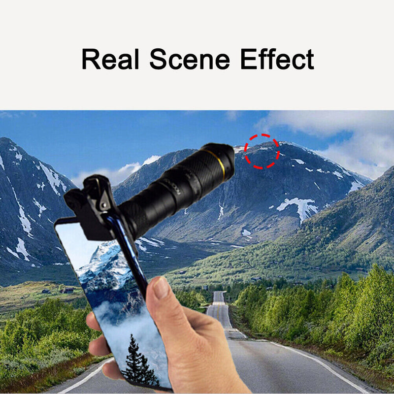 4K HD Mobile Phone Telescope Lens Camera Zoom for Travel Watching (32X A)
