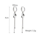 Girls Boho Multilayer Drop Dangle Drop Earrings Long Tassel Earrings Wafer
