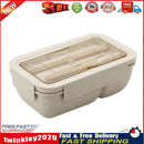 Microwave Lunch Containers Box with Compartments Food Container (Beige) Newly