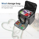 Knitting Sewing Needles Storage Bag Portable Yarn Tote Hooks Organizer