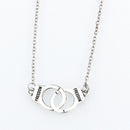 Alloy Valentine's Day Women Gift Lover Freedom Handcuff Pendant Necklace