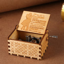 Wooden Music Box, Hand Crank Engraved Musical Box, Valentine Gifts (6)