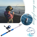 2.1m Lake Fishing Rod Outdoor Sport Portable Long Casting Throw Fishing Rod FR