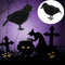 Halloween Stuffed Feather Crow Bird Black Ravens Fancy Prop Decor Home C9M2