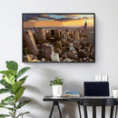 DIY Digital Oil Painting Kit Coded Hand Painted Picture City Scape Acrylic Paint