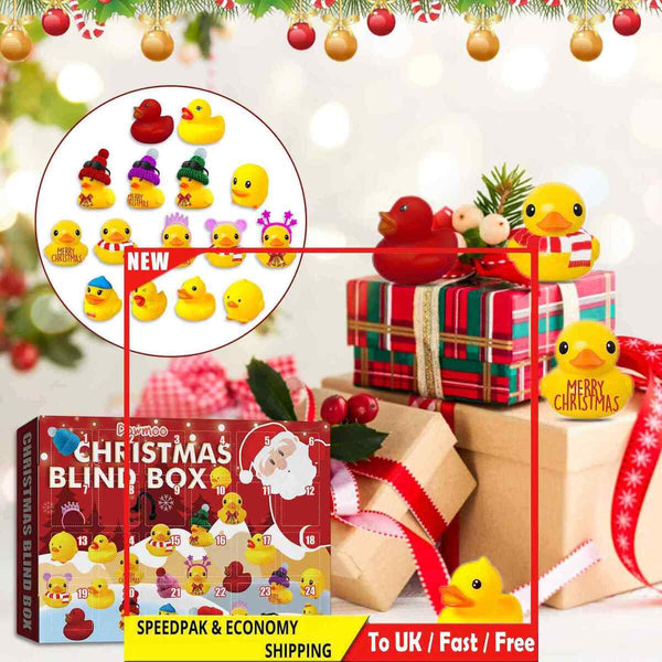 24 Grids Xmas Calendar Present Box Creative Ducks Toys Blind Boxes for Children
