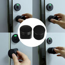 Public Toilet Bathroom Black Round Shape Knob Partition Handle Handle Plastic