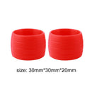 1 Pair Bicycle Silicone Plug Rubber Wear-resisting Handlebar Ring (Red) Newly