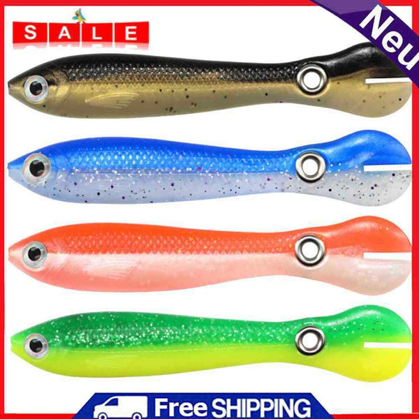 4x 10cm 6g Bionic Loach Fishing Lures Sinking Artificial Soft Baits (Mixed)