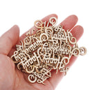 Handcraft Wooden Slice Hanging Ornaments Wood DIY Crafts Happy Anniversary