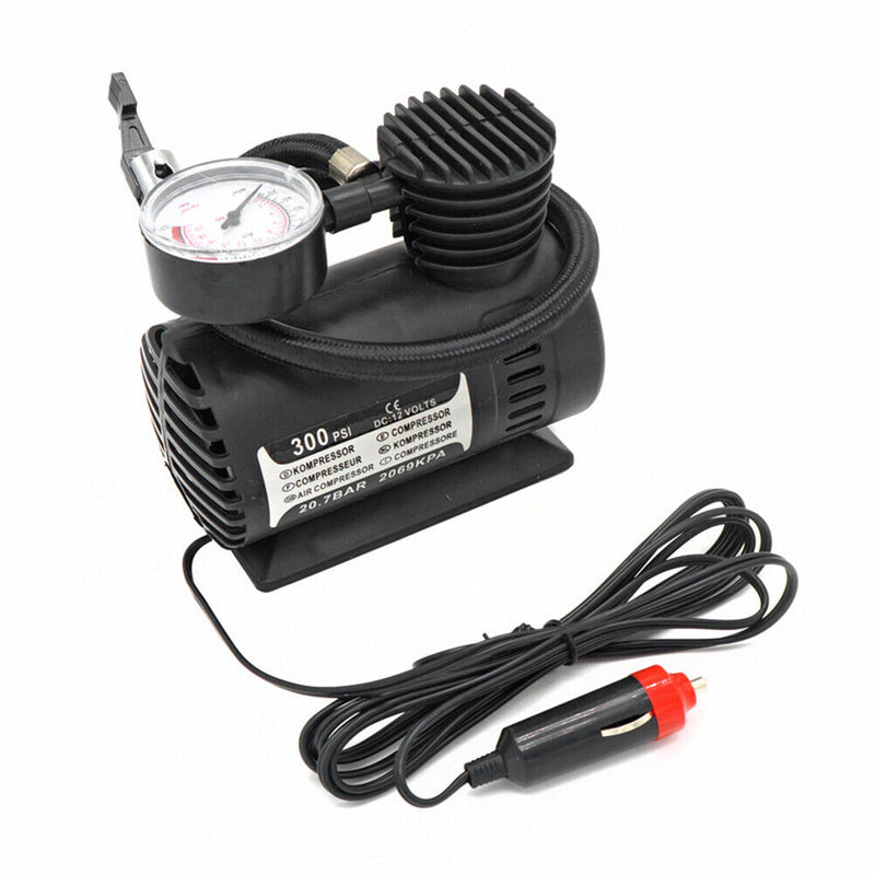 12V Locomotive Car Tire Inflator Micro Plastic Motorcycle Air Compressor Pump