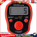 0-99999 LCD Finger Counter LED Luminous Electronic Tally Counter (Red) Newly