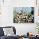 DIY Oil Paint by Numbers Squirrel Hand Painted Acrylic Coloring Picture Gift