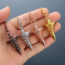Spiral Cone Pattern Amulet Pyramid Pendule Reiki Healing Reiki Pendulum Pendant