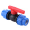 Two-way Ball Valve Plastic for Garden Irrigation PE Pipe Fittings Fish Tank T