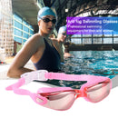 #A Professional Electroplating Waterproof HD Swimming Glasses for Women Men Adul