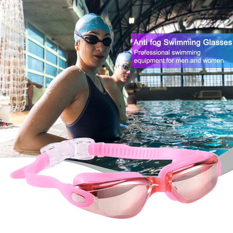 #A Professional Electroplating Waterproof HD Swimming Glasses for Women Men Adul