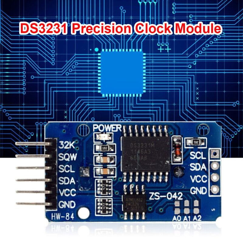 HW-084A DS3231 AT24C32 Precision 3.3-5.5V IIC RTC Real Time Clock Memory Mo