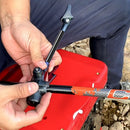 Telescopic Fishing Rod Holder Adjustable Pole Travel Stand Bracket (Black) Newly