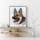 Dog Oil Paint By Numbers Kits DIY Handpainted on Canvas Wall Art Pictures