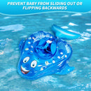 Baby Sunshade Swimming Rings Seat Inflatable Infant Kids Float Swim Circle