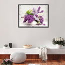 5D Diamond Painting DIY Lavender Partial Round Drill Mosaic Picture Wall Decor