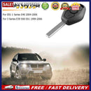 3 Buttons Remote Car Key Fob Case Shell for  E81 E46 E39 E60 E61 E63 E38 E83