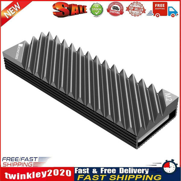 M.2 2280 SSD Hard Disk Aluminum Heat Sink with Thermal Pad for Desktop PC Newly