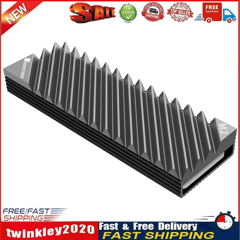 M.2 2280 SSD Hard Disk Aluminum Heat Sink with Thermal Pad for Desktop PC Newly